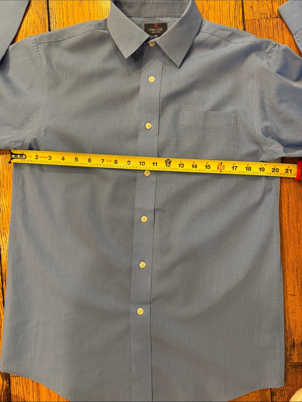 Class Club Blue Button-Up Dress Shirt Boys Size 20 - Picture 2 of 7